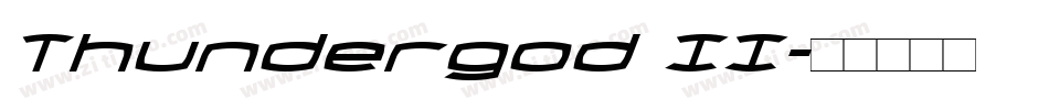 Thundergod II字体转换